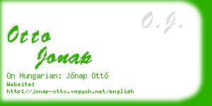 otto jonap business card
